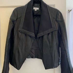 Barney’s New York leather jacket